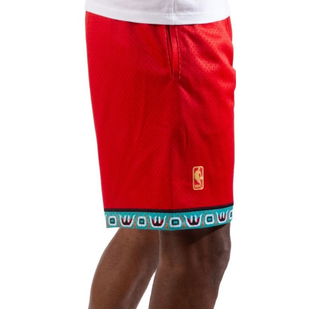 Mens Mitchell & Ness NBA SWINGMAN SHORTS - VANCOUVER GRIZZLIES 1998 - Picture 4 of 4